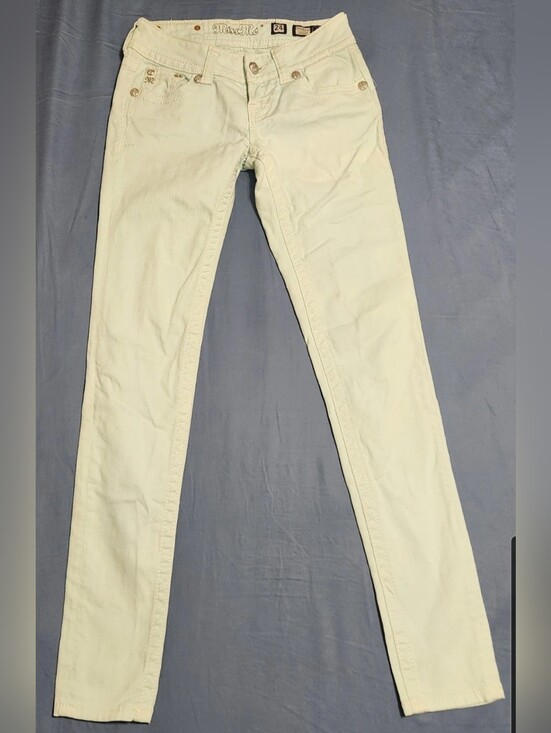 Miss Me Denim - Miss Me Women's Skinny Jeans Size 24 Icy Blue Embellished Denim